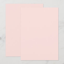 Einladungskarte der Misty Rose Solid Color Flat