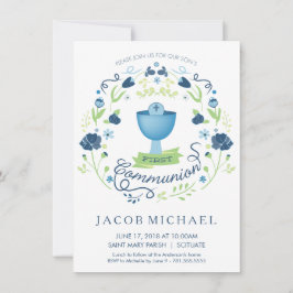 Einladungskarte des ersten heiligen Kommunion