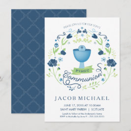 Einladungskarte des ersten heiligen Kommunion