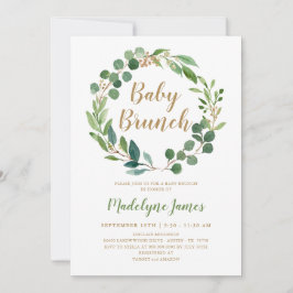 Einladungskarte für Baby Brunch