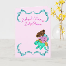 Einladungskarte für Baby Girl