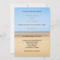 Einladungskarte für Beach Wedding
