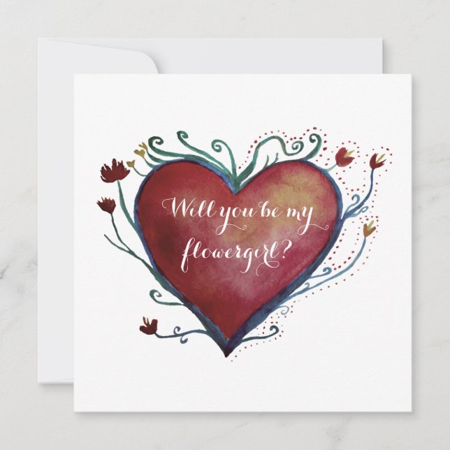 Einladungskarte für Blumen (Vorderseite)