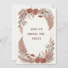 Einladungskarte für Boho Woodland Forest