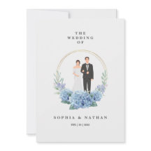 Einladungskarte für Custom Bride & Groom