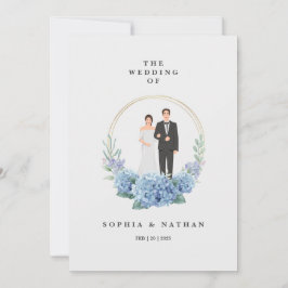 Einladungskarte für Custom Bride & Groom
