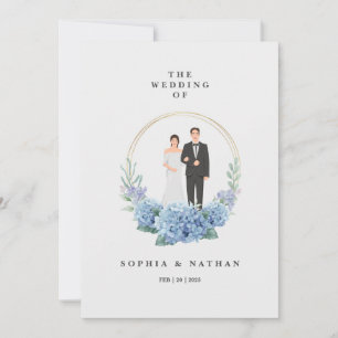 Einladungskarte für Custom Bride & Groom
