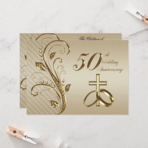 Einladungskarte für das 50. Hochzeitstag