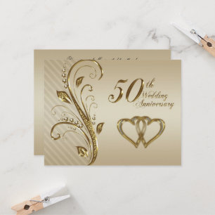 Einladungskarte für das 50. Hochzeitstag