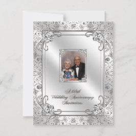 Einladungskarte für das 60. Hochzeitstag Foto