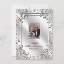 Einladungskarte für das 60. Hochzeitstag Foto