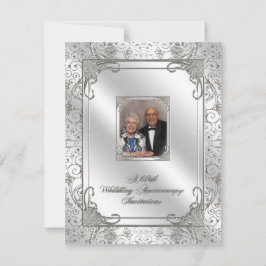 Einladungskarte für das 60. Hochzeitstag Foto
