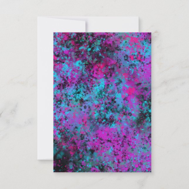 Einladungskarte für den blanken Neon Paint Spritze (Vorderseite)