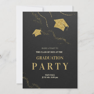 Einladungskarte für die Graduierungspartei