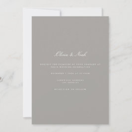 Einladungskarte für die Hochzeit von Skripten in W