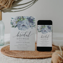 Einladungskarte für Dusty Blue Bridal