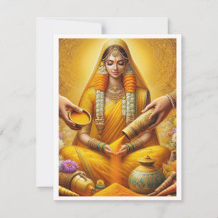 Einladungskarte für Haldi-Zeremonie
