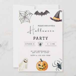 Einladungskarte für Halloween-Party