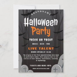Einladungskarte für Halloween-Party