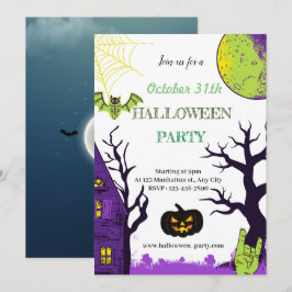 Einladungskarte für Halloween-Party