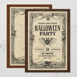 Einladungskarte für Halloween-Partys