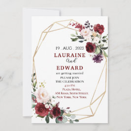 Einladungskarte für Hochzeiten