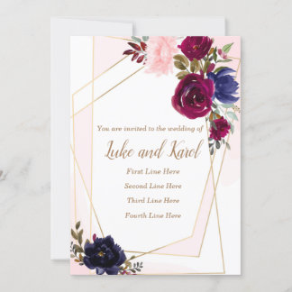 Einladungskarte für Hochzeiten, Einladungskarte