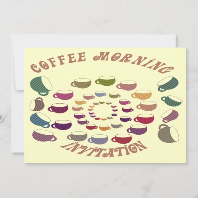 Einladungskarte für Kaffee (Vorderseite)