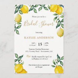 Einladungskarte für Lemons Bridal Dusche
