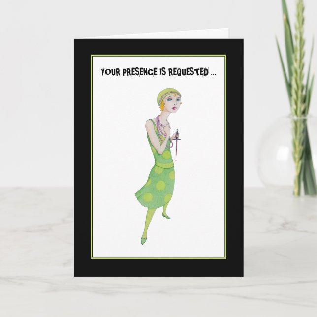 Einladungskarte für Mystery (Vorderseite)