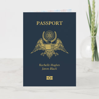 Einladungskarte für Passport