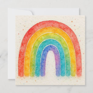 Einladungskarte für Regenbogen.