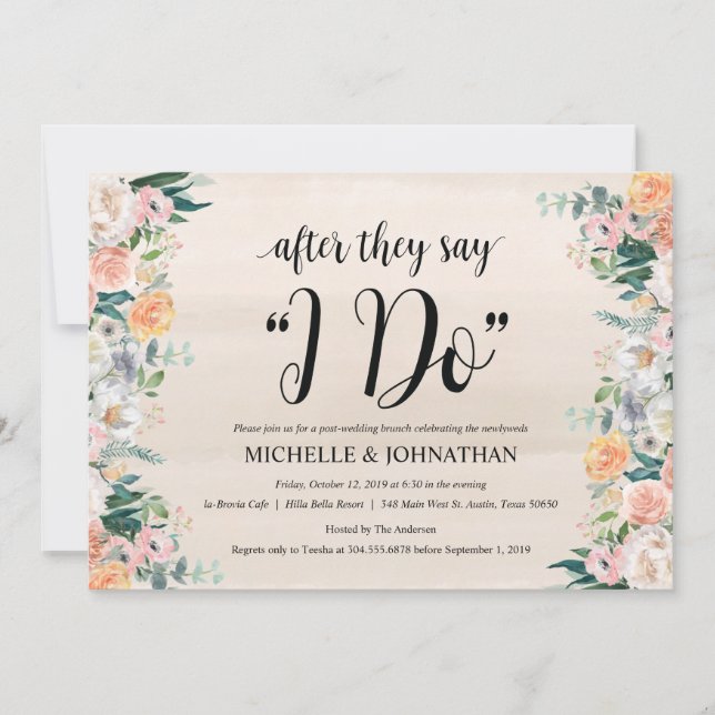 Einladungskarte für rustikale Abendmahlzeiten (Vorderseite)