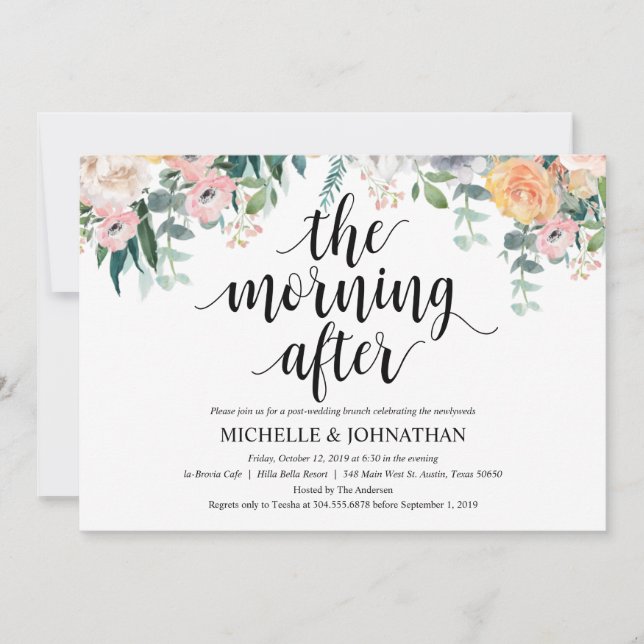 Einladungskarte für rustikale Abendmahlzeiten (Vorderseite)