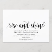 Einladungskarte für rustikale Post-Hochzeit