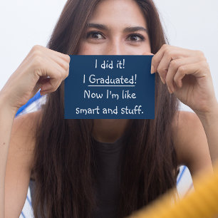 Einladungskarte für Smart Grad Funny Graduation Pa