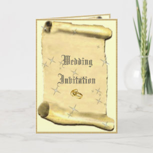 Einladungskarte für wertvolles Papier