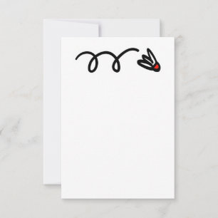 Einladungskarte mit Shuttle-Logo