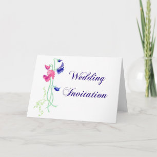 Einladungskarte "Sweet Pea" für Hochzeiten