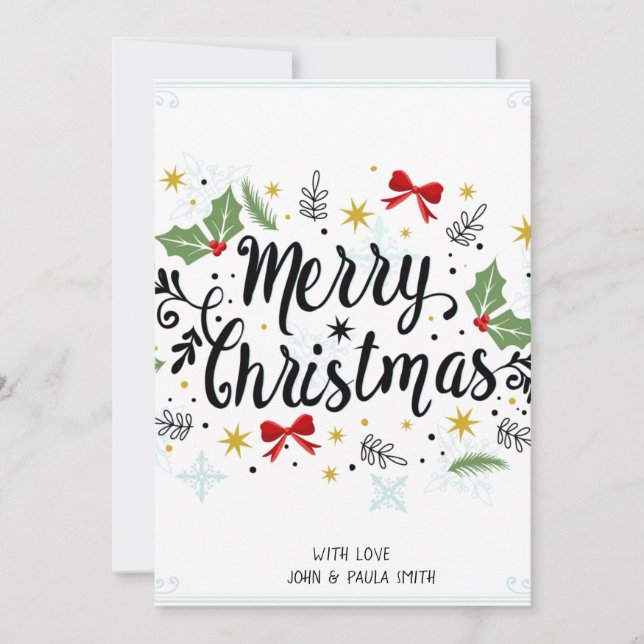 Einladungskarte von Marry Chrstmas (Vorderseite)