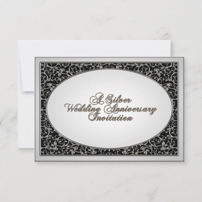 Einladungskarte zum 25. Hochzeitstag UAWG (Vorderseite)