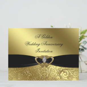 Einladungskarte zum 50. Hochzeitstag