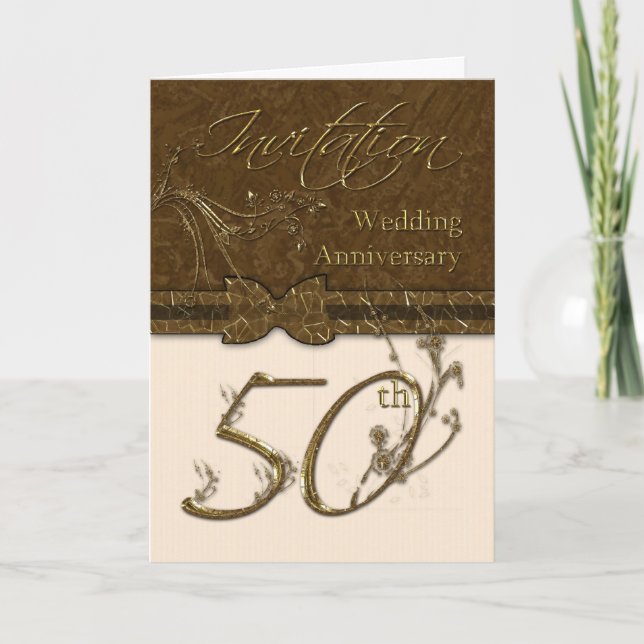 Einladungskarte zum 5. Jahrestag der Hochzeit (Vorderseite)