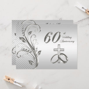 Einladungskarte zum 60. Hochzeitstag