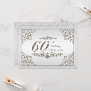 Einladungskarte zum 60. Hochzeitstag