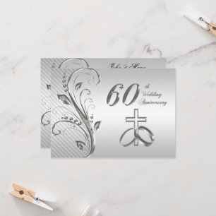 Einladungskarte zum 60. Hochzeitstag