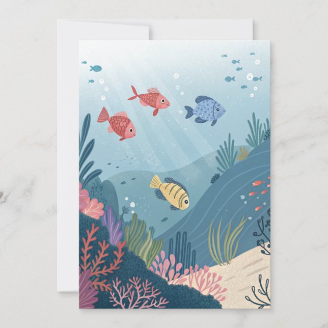 Einladungskarte zum Geburtstag (Vorderseite)