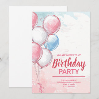 Einladungskarte zum Geburtstag