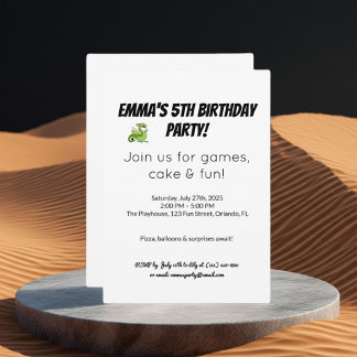 Einladungskarte zum Geburtstag ・ Party Einladung M