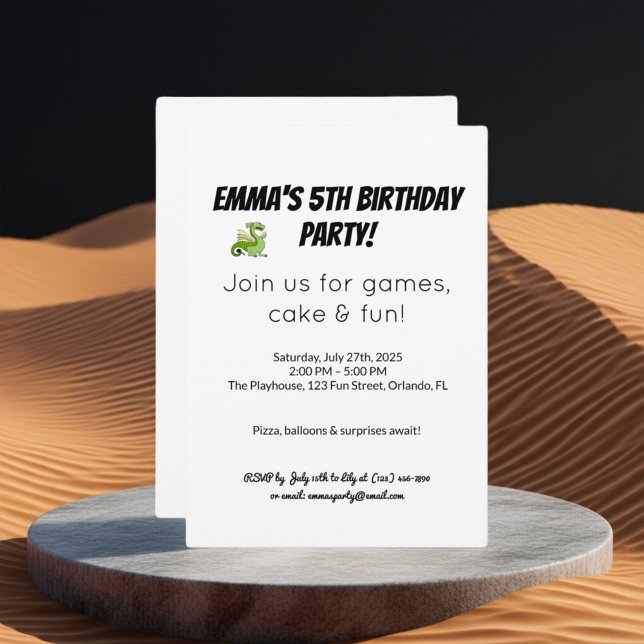 Einladungskarte zum Geburtstag ・ Party Einladung M (Von Creator hochgeladen)